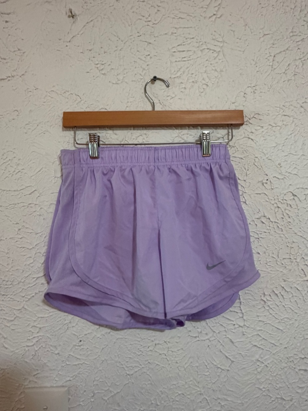 Nike Dri FIT Light Purple Athletic Shorts XS Elastic Waist